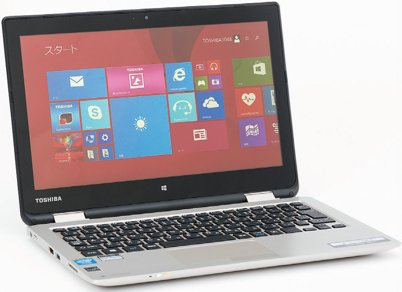 Windows 8が快適に使えてタブレット型に変身するノートPC「dynabook